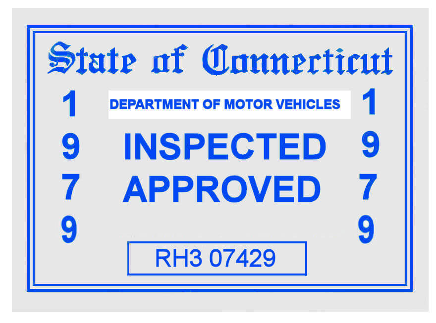 (image for) 1979 Connecticut Inspection sticker